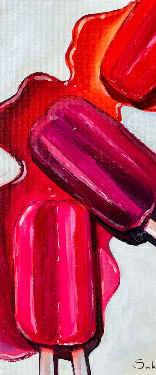 Still Life with Melted Popsicles by Victoria Sukhasyan