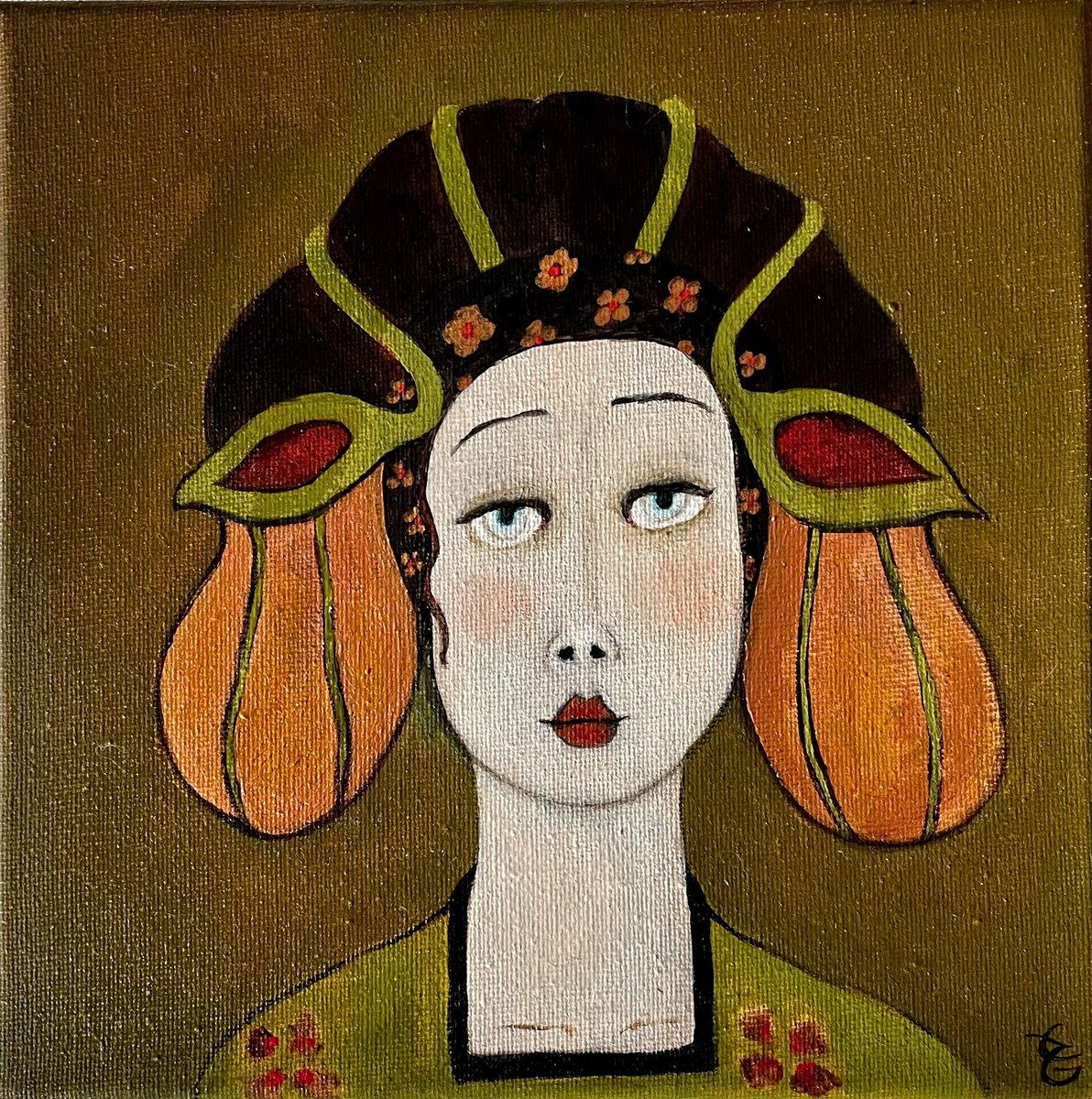 Flora By Eleanor Gabriel, 8 X 8, Artwork For Sale On Artfinder