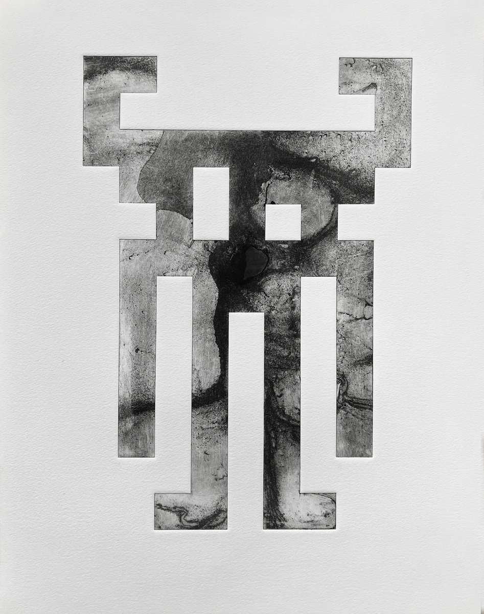 Surrealistic Landscape Etchings & Engravings By Jaco Putker, 16 X 20, Il Generalissimo, Original Artwork