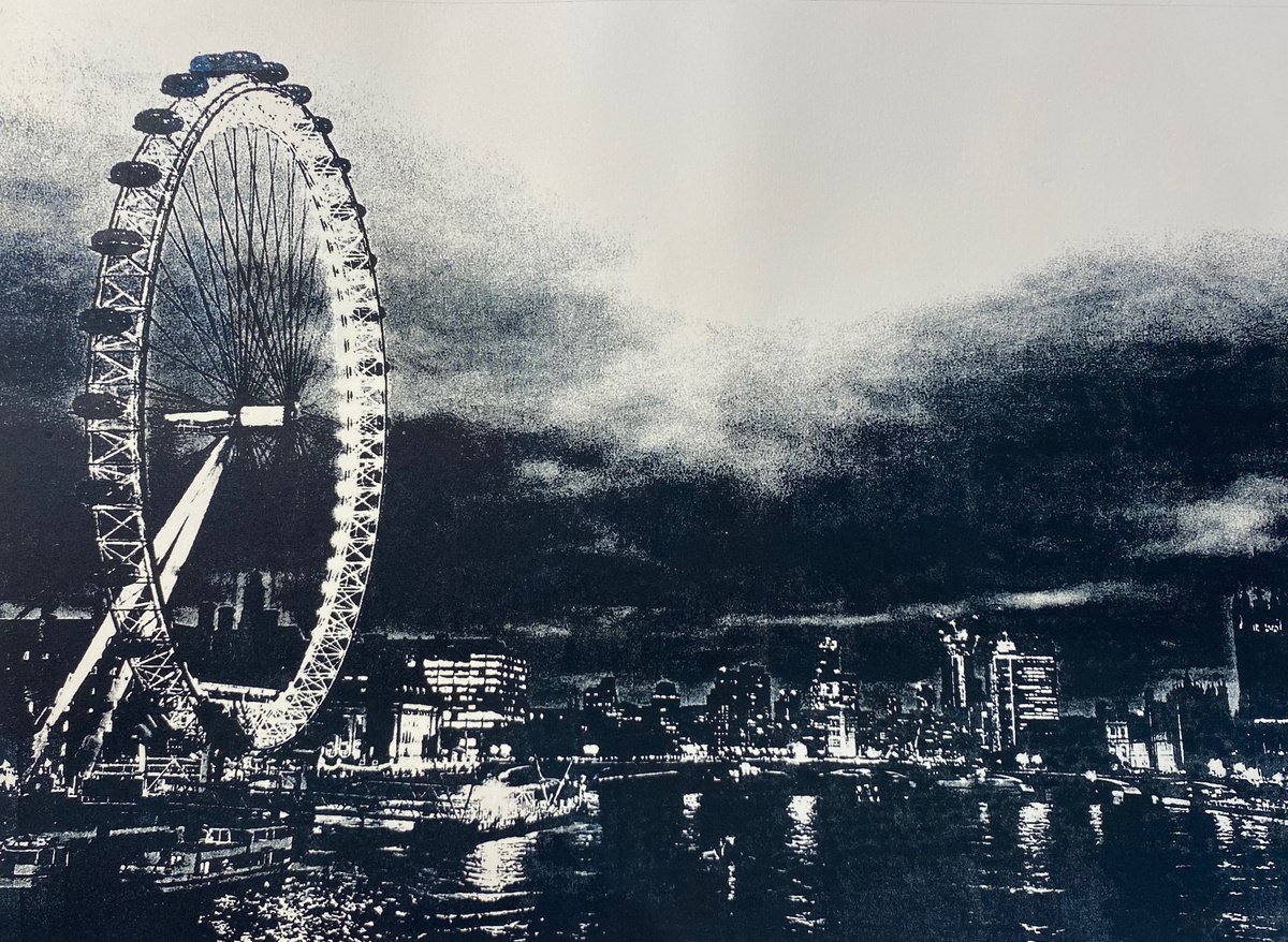 Landscape Limited Edition Print By Diane Mclellan, 20 X 15, Show Me (Mono), Original Artwork