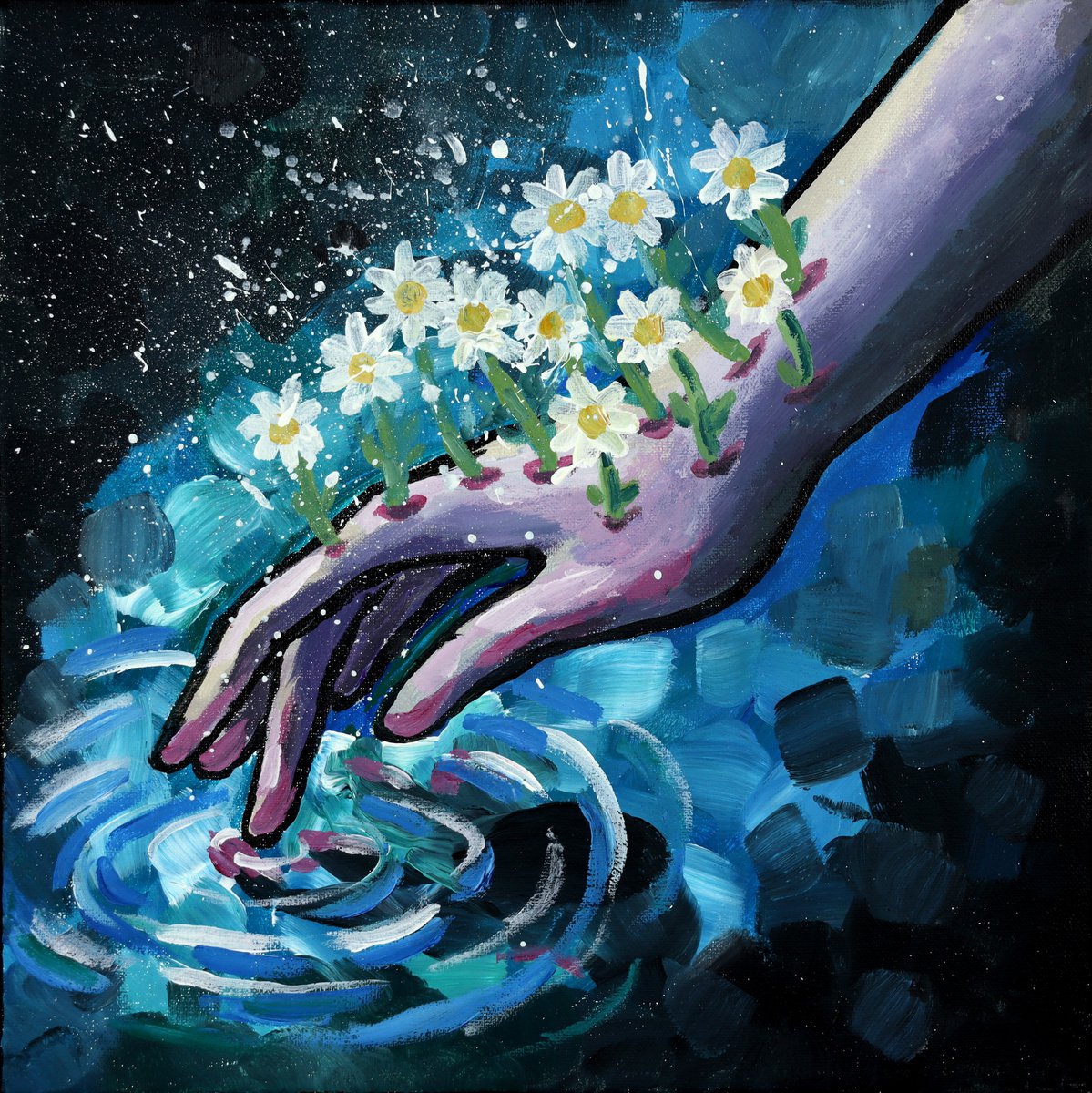 Even a drop is enough to grow by Aynika Karo