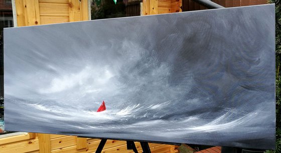 Seascape, Spirit of the Storm - Art, monochrome