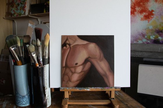 Male nude - torso 1 - man - body - muscles