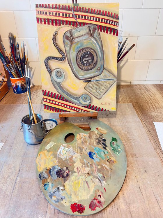 Scene with Retro Phone