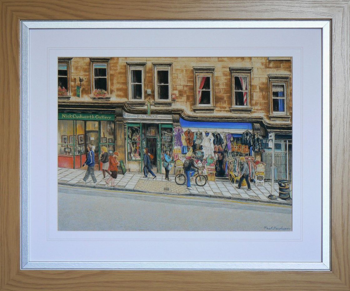 Walcot Street Bath Painting By Paul Simpkins 