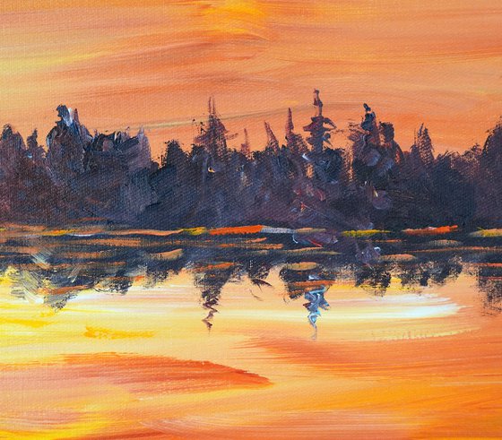 Romantic Evening Landscape D 1