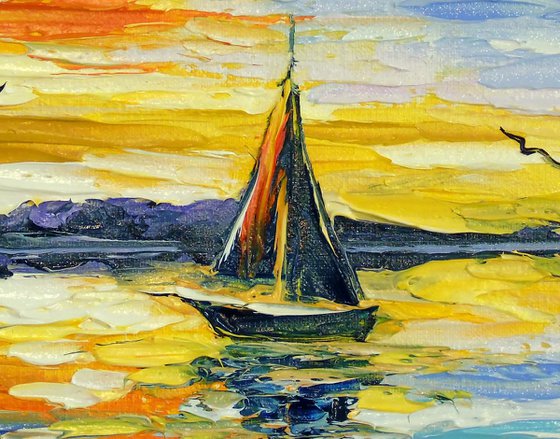 Sailboat at sea