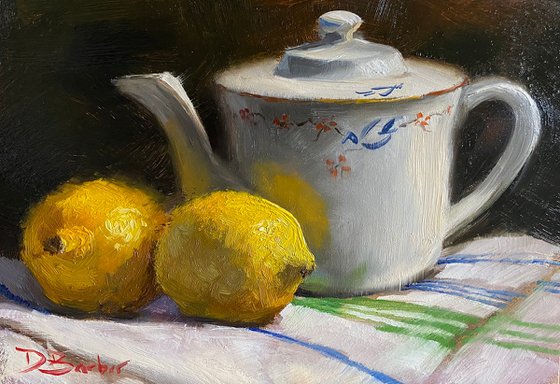 Teapot with Lemons