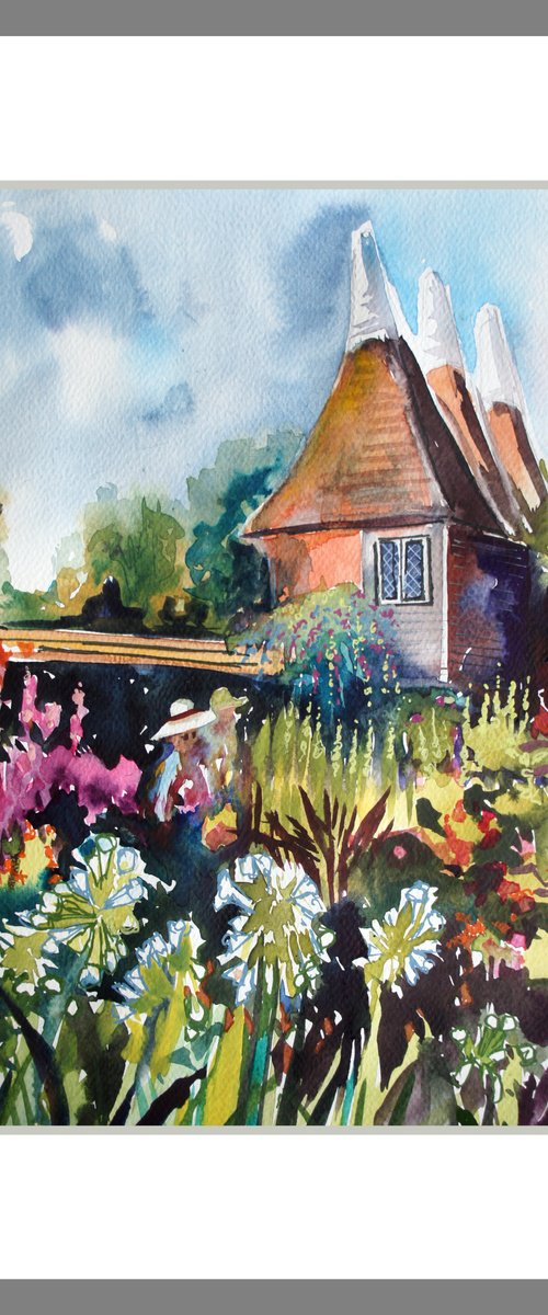 Great Dixter - Oast Houses by Julia  Rigby