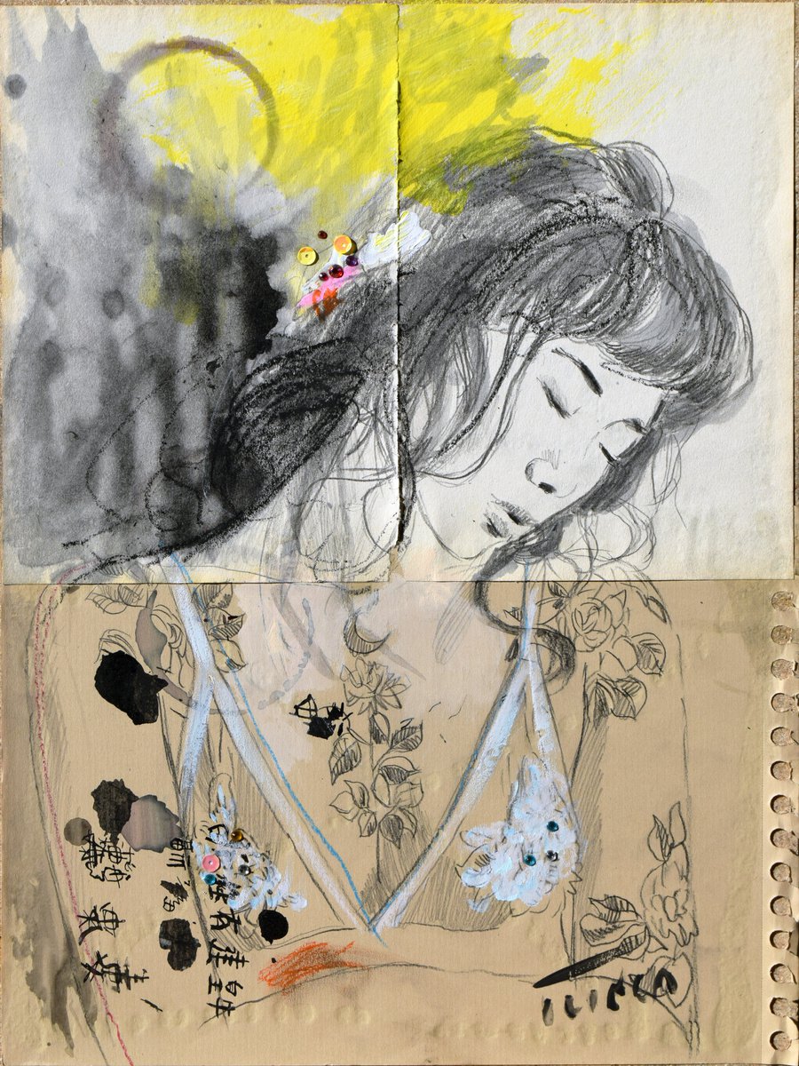 Impressionistic Portrait Painting By Catalin Ilinca, 12 X 16, Under My Skin Viii (3), Original Artwork