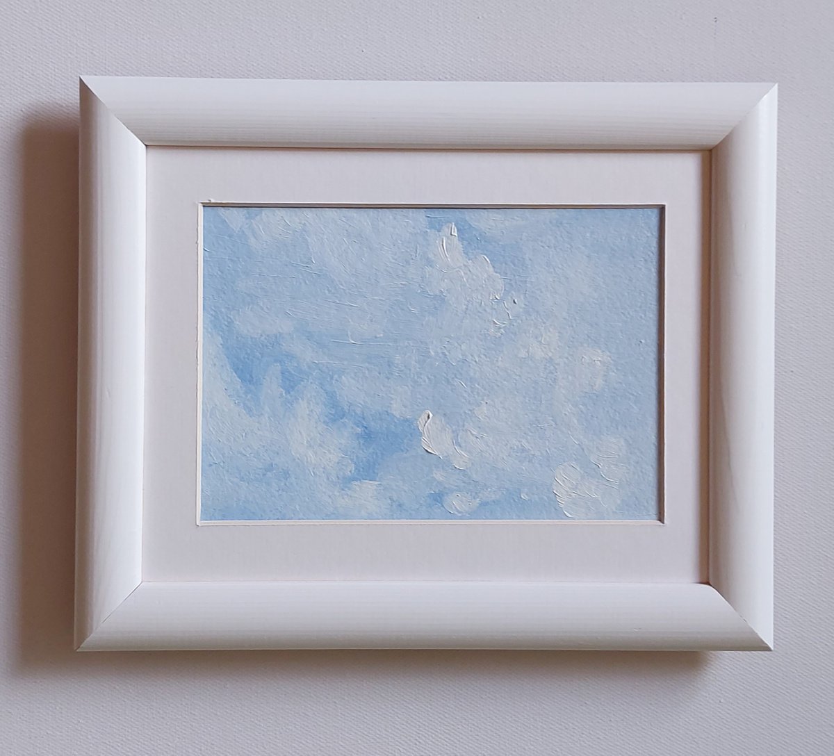 Summer blue sky with white clouds. Etude No. 9 by Tatiana Popova