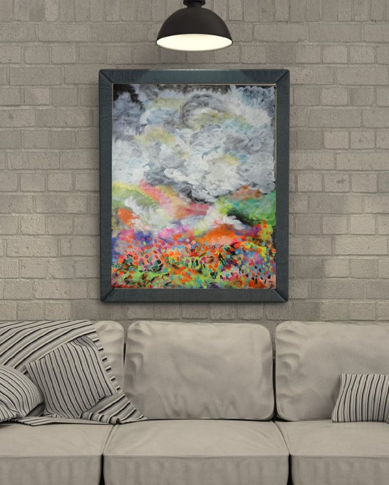 Abstract !! My Dreamy Rainbow Landscape !! Colorful Art !!