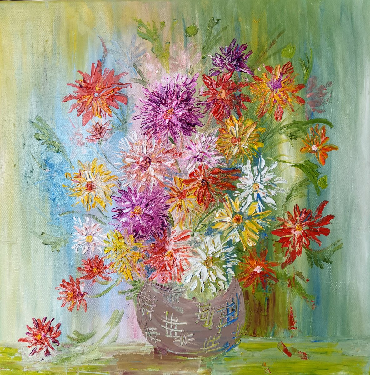 Chrysanthemums by Elina Venkova