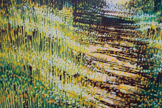 Sunlight Through Autumn Trees