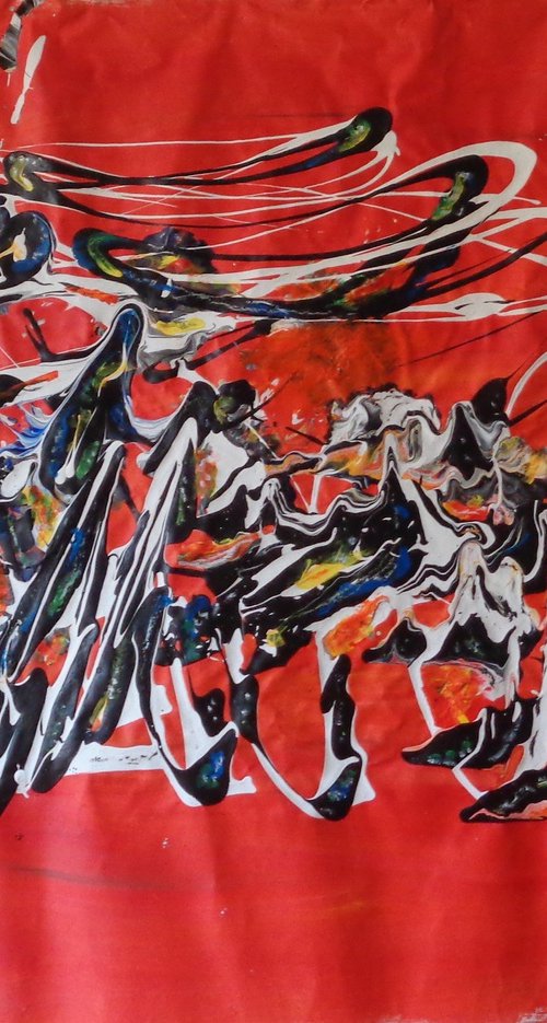 abstract-painting by Heinz Theuerkauf