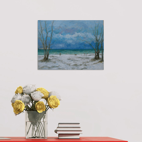 Winter Walk With A Dog