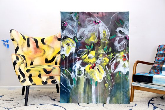 Floral Abstract - Bloom, I am here