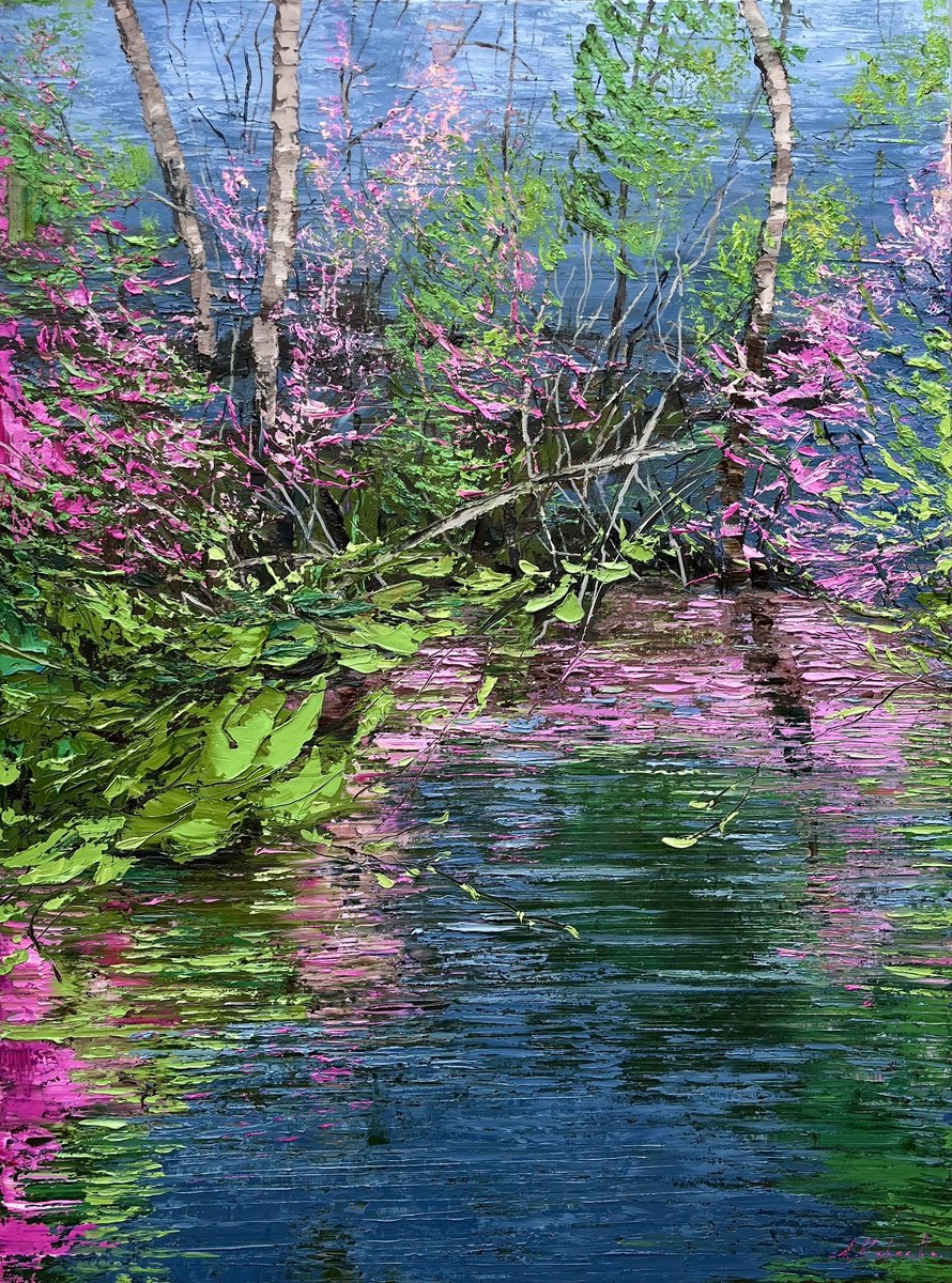 Colors Of Spring 4 By Elena Mashajeva-Agraphiotis, 36 X 48, Artwork For Sale On Artfinder
