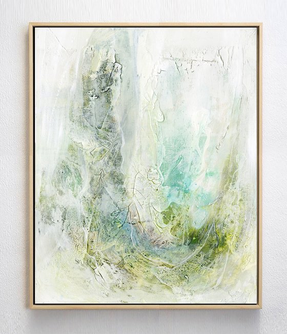 Simple Prayers 3 - Textured Abstract Painting by Kathy Morton Stanion