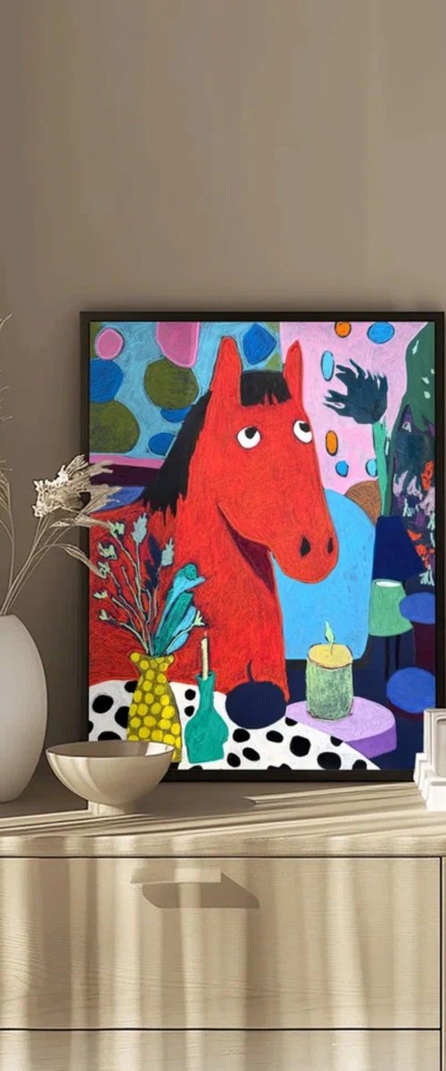 Still Life with a Red Horse by Sasha Robinson