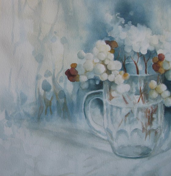 White and blue