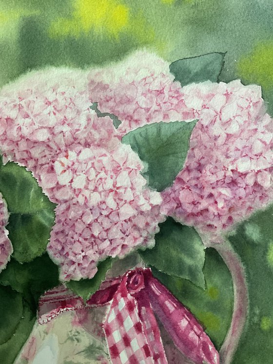 Provence style hydrangeas