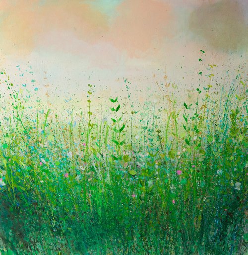 Long Grasses and Pink Skies by Sandy Dooley
