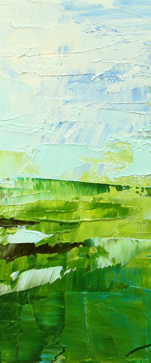 ref#:1150-10Q -10x10cm = 3.94 x 3.94" - nfr - Green Sea 4 by Saroja van der Stegen