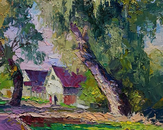 Willows near the yard