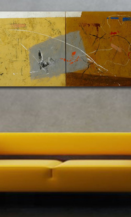 "Elements Of Life I". Diptych. by Rumen Spasov