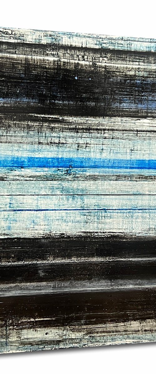 Old Black, Blue, & White Stripes by Robert  Tillberg
