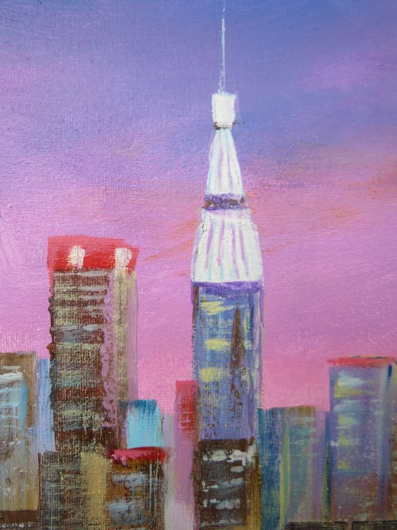 Evening Manhattan, 70*50