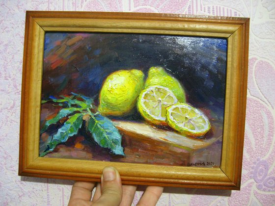 Still life with lemons