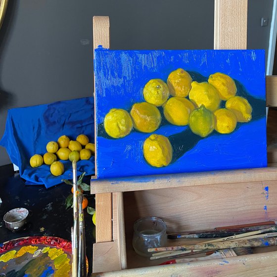 Still life with lemons