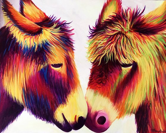 Rainbow Donkey Love