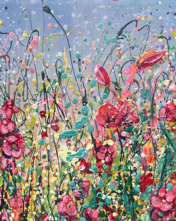 Wildflower Symphony Textured Palette Knife