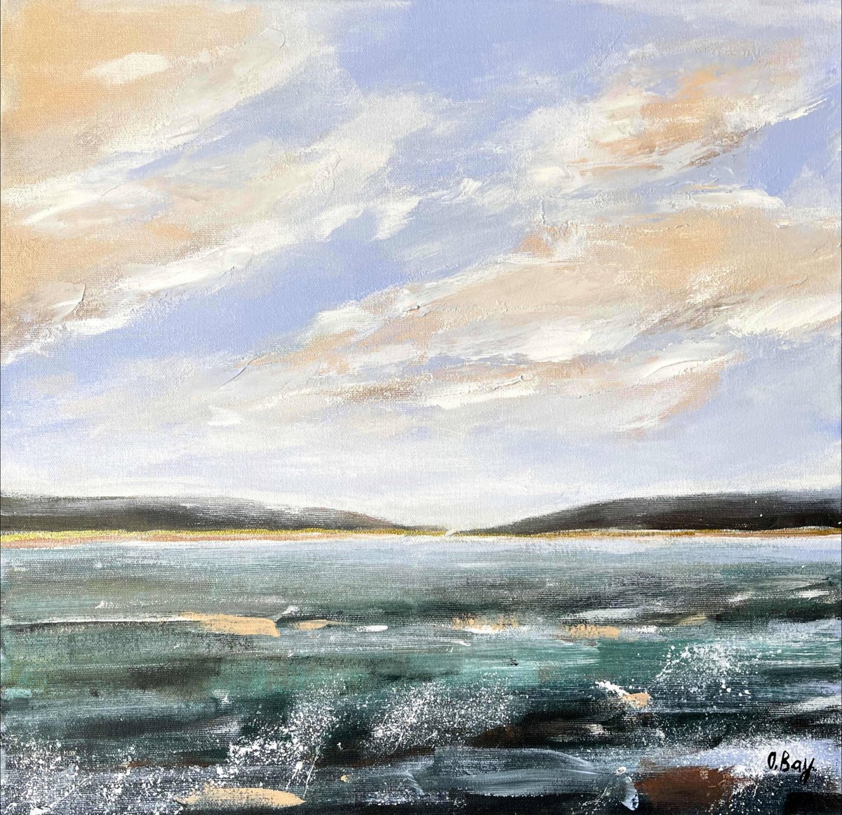  Between The Wave And The Silence By Olesya Bay, 20 X 20, Artwork For Sale On Artfinder
