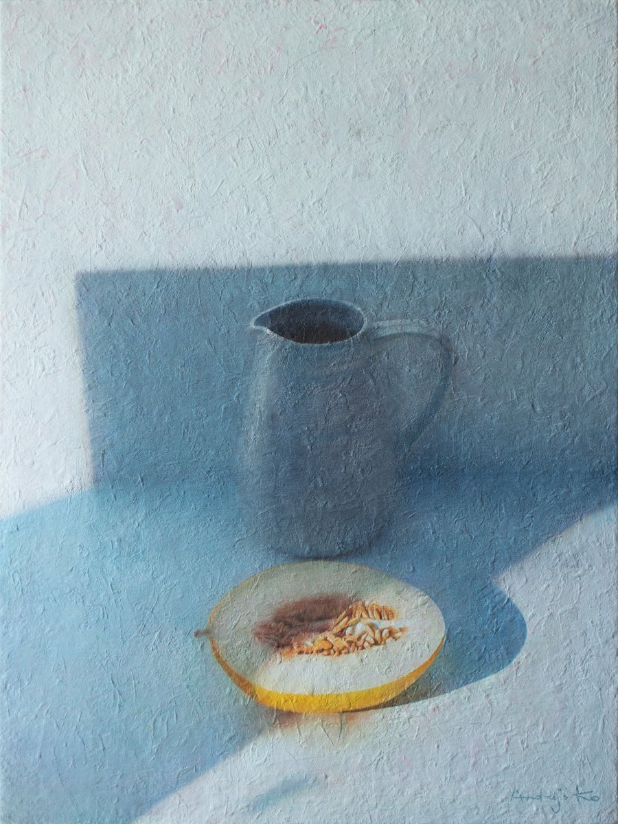 The Sunny Evening With A Melon By Andrejs Ko, 24 X 32, Artwork For Sale On Artfinder