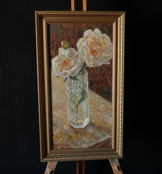 Peonies In The Glass