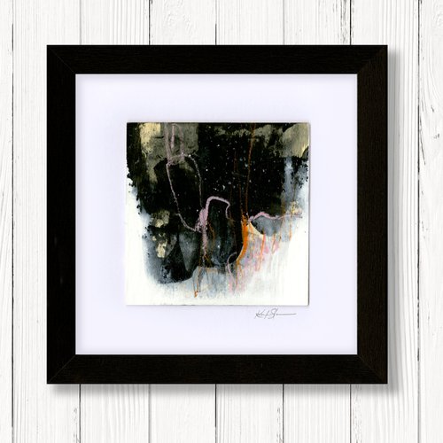 The Journey Continues 35 - Framed Mixed Media Abstract Painting by Kathy Morton Stanion by Kathy Morton Stanion