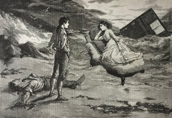 Piano and Chaise Longue at Sea