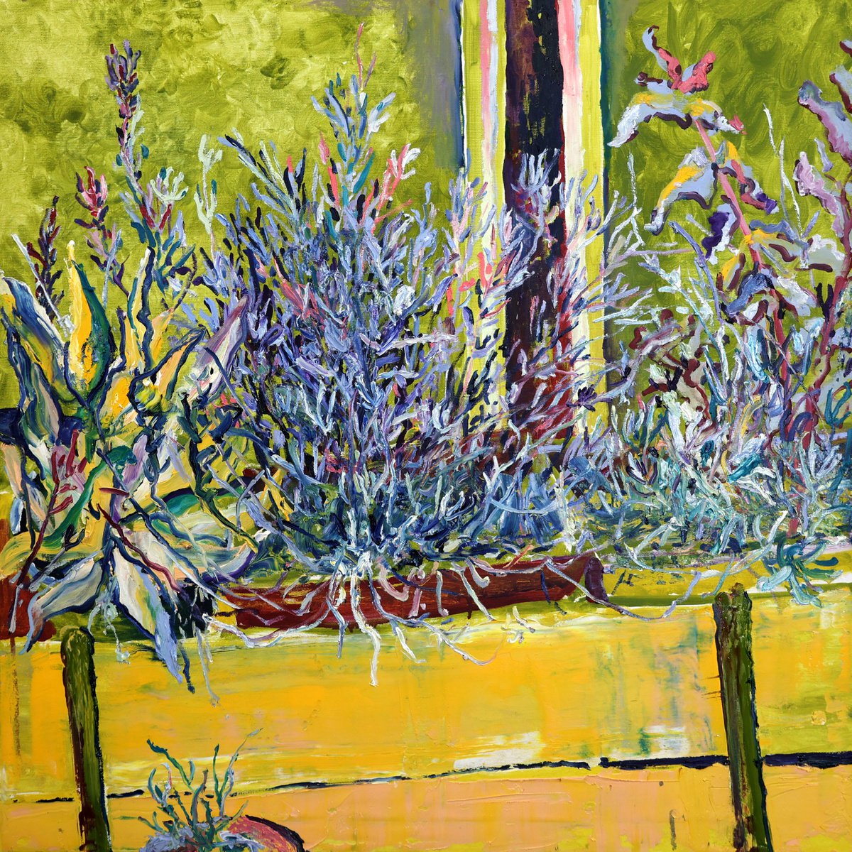 Impressionistic Landscape Oil Painting By Dominic Virtosu, 38 X 38, Morning Light, Original Artwork