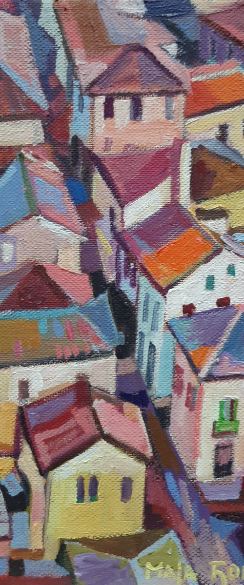 Roofs, 2022, 3, miniature by Maja Đokić Mihajlović