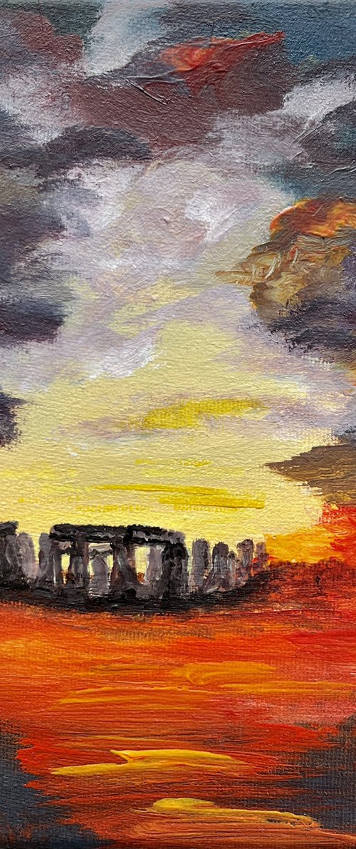 Stonehenge Sunrise by Marja Brown