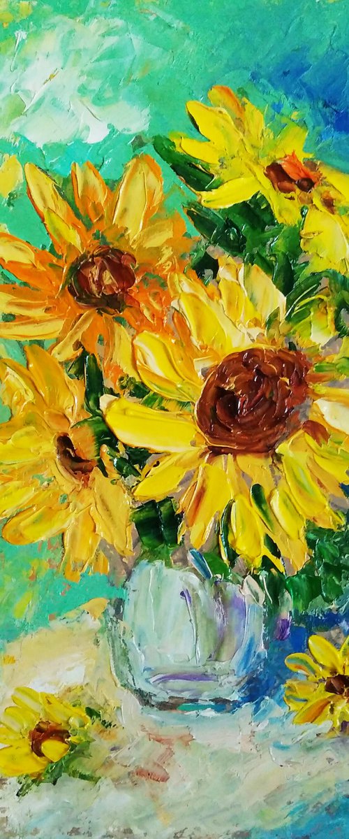 Bouquet of Sunflowers 3 by Yulia Berseneva