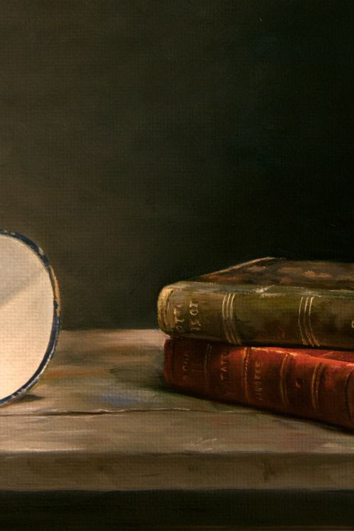 Thirst to read-2010/2018 (Original Oil Painting) by Mayrig Simonjan