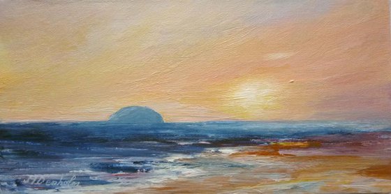 Ailsa Craig Sundown