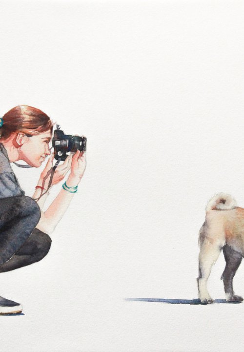 Photographer and dog by Alina Shangina ❤️