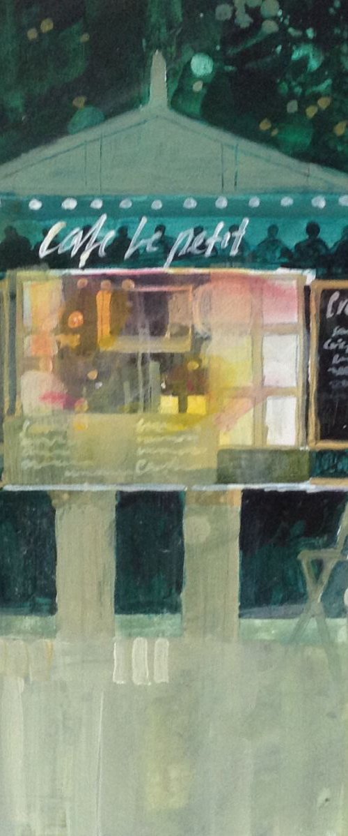 Little cafe in the Luxembourg Gardens, Paris by Julian Sutherland-Beatson