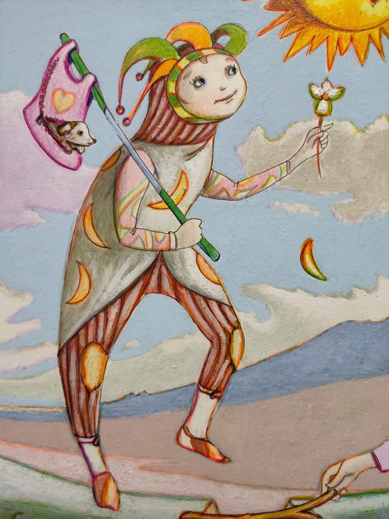 THE FOOL, MAJOR ARCANA OF THE MOON, 0.